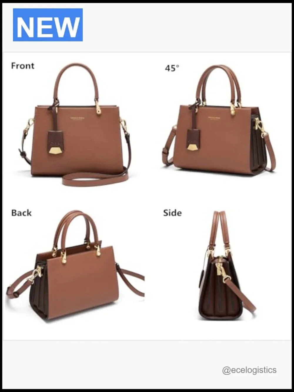 Large Capacity Genuine Leather Tote Satchel Shoulder Bag Handbag Purse
